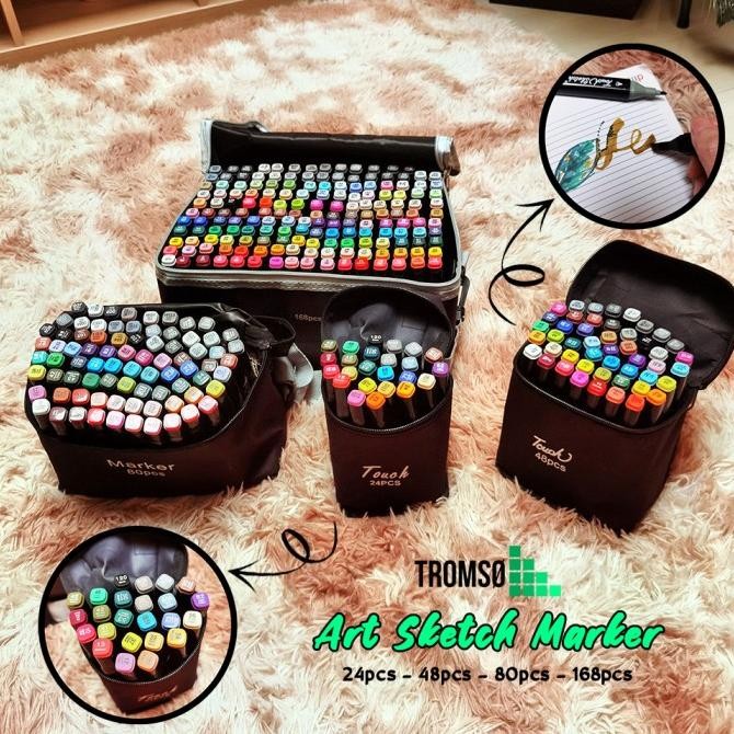 

Tromso Art Sketch Marker / Spidol Gambar Sentuh Dua Sisi Termurah
