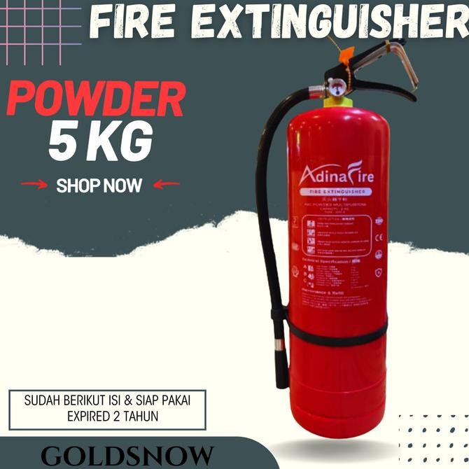 

BARU APAR PEMADAM 5 KG ADINAFIRE / APAR POWDER 5 KG ADINAFIRE
