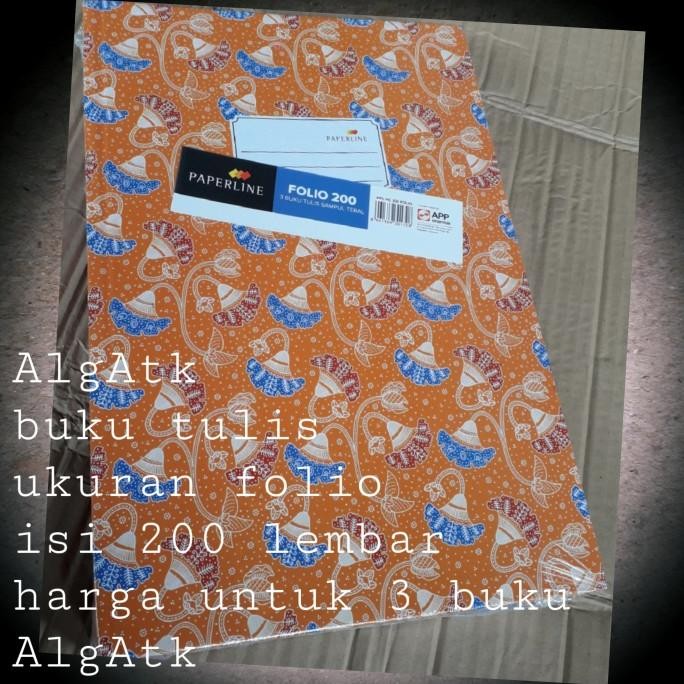 

Terlaris Buku Tulis Paperline Ukuran Folio Isi 200 Lembar Ready Stok