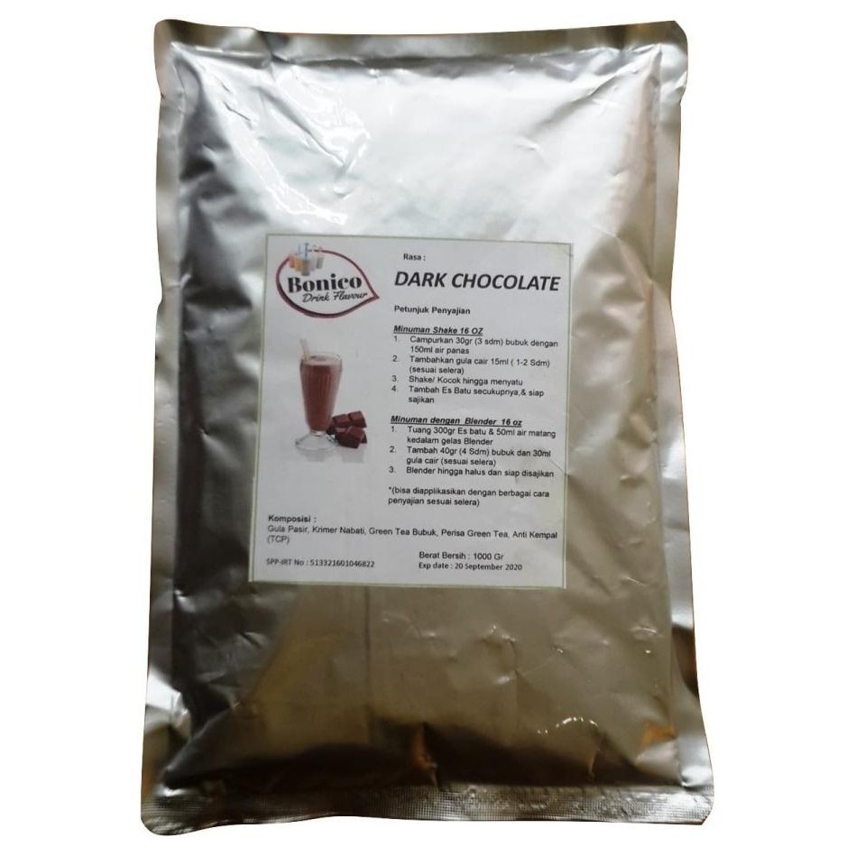 

BARU BONICO DARK CHOCOLATE 1KG BUBUK MINUMAN DRINK POWDER MILK SHAKE COKLAT