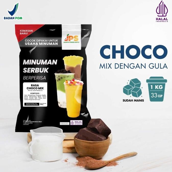 

BARU BUBUK MINUMAN COKLAT/CHOCO MIX POWDER INSTAN JPS GULA