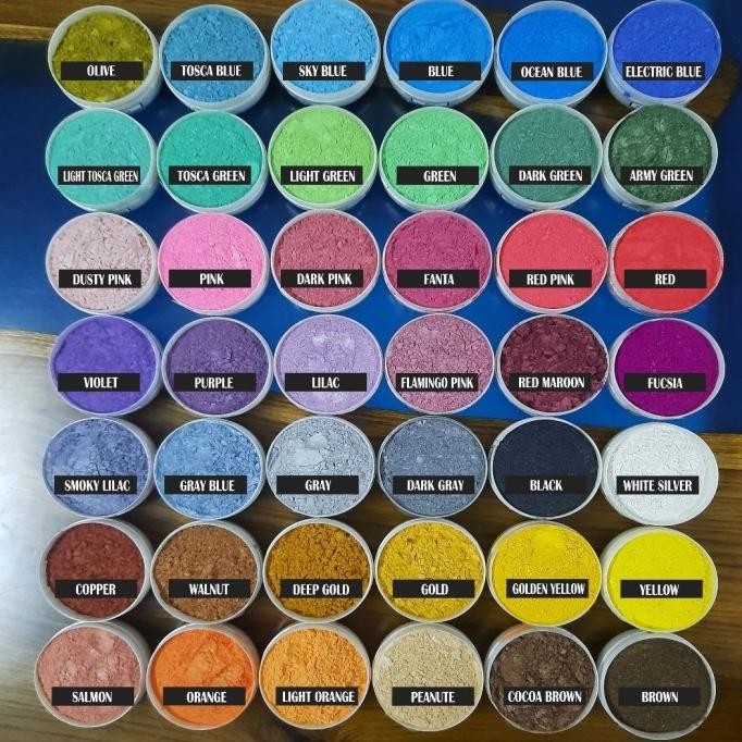 

BARU METALIC POWDER 50 GR , RED , BLUE , GREEN , YELLOW DLL