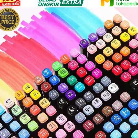 

Set Spidol Warna Dual Side Fine Art Marker Color Sketsa Dua Sisi Toddi Termurah