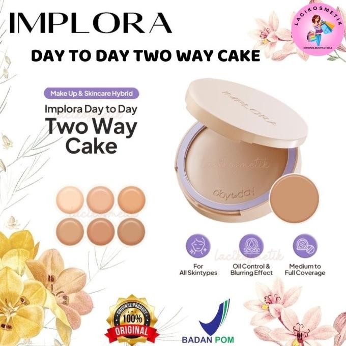 

BARU IMPLORA DAY TO DAY TWO WAY CAKE - POWDER FOUNDATION BEDAK PADAT BPOM