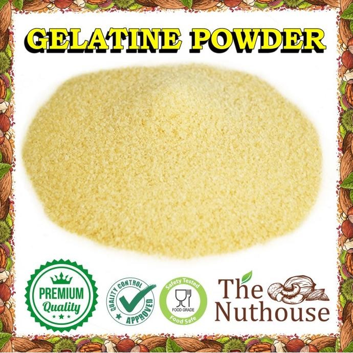 

BARU CHEF DANIEL GELATINE POWDER / BUBUK GELATIN 1KG 500GR 250GR 100GR