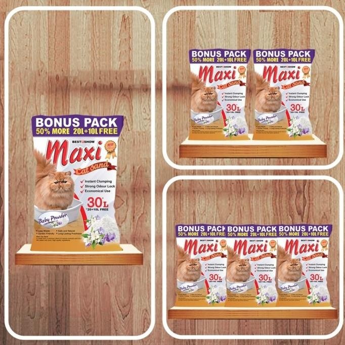 

BARU TERMURAH PASIR MAXI KUCING BABY POWDER 30 LTR IMPOR MAXI CAT SAND