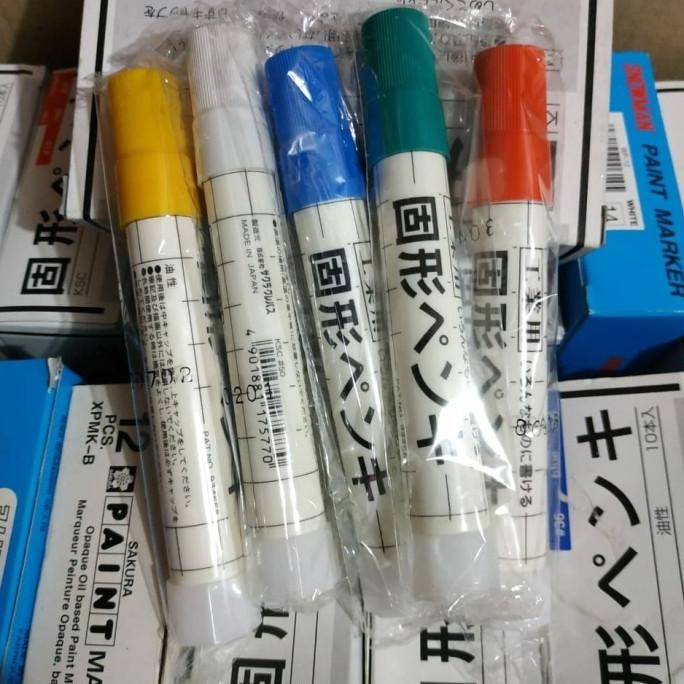 

Solid Steel MARKER SAKURA Yellow - Spidol Penanda Besi Permanen Kuning Termurah