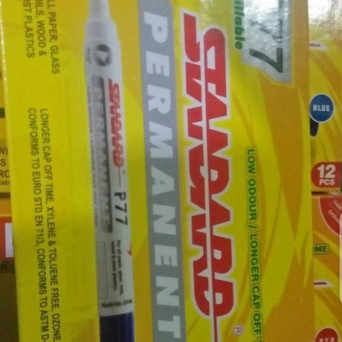 

spidol permanent STANDARD / lusin-Biru Termurah