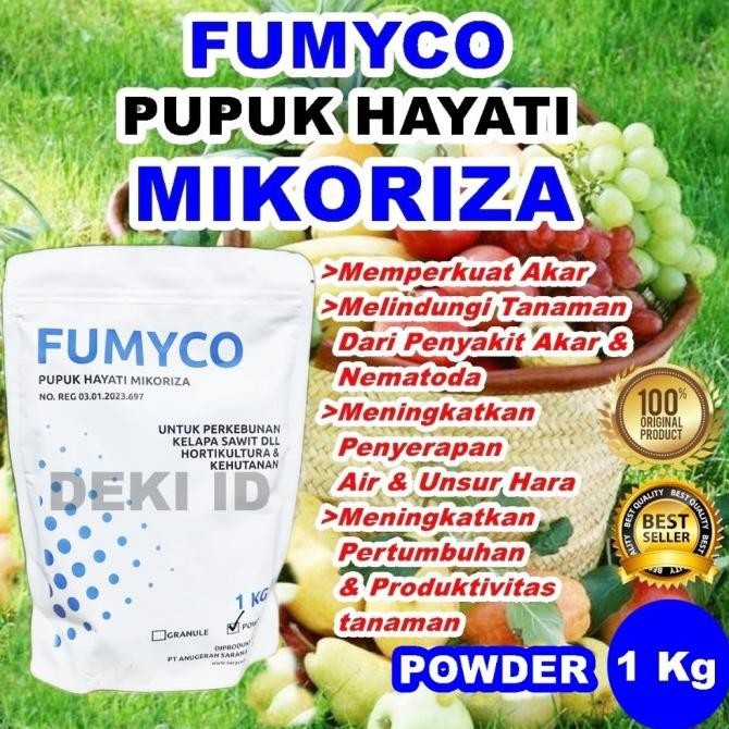 

BARU FUMYCO POWDER 1 KG PUPUK MIKORIZA JAMUR PENGUAT AKAR PENYUBUR TANAMAN