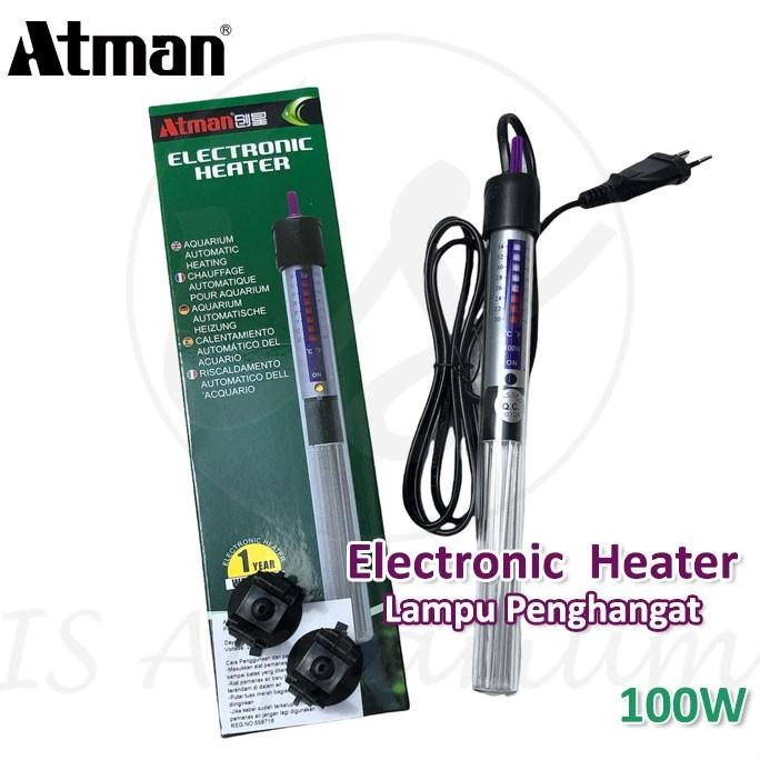 PROMO ATMAN HEATER 100W PENGHANGAT AIR AQUARIUM AKUARIUM ELECTRONIC HEATER