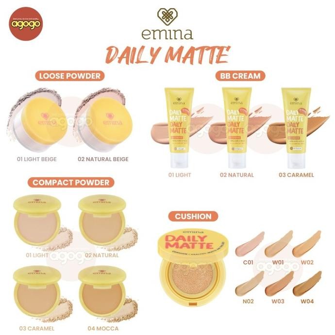 

BARU EMINA DAILY MATTE LOOSE POWDER 20GR | COMPACT POWDER | BB CREAM