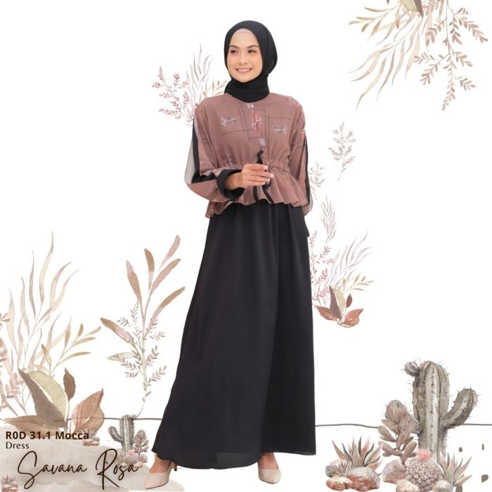 Murah Hijabwanitacantik - Savana Rosa Dress Dress Pakaian Muslim Gamis Non COD