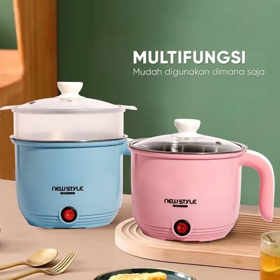PROMO Newstyle Panci Listrik Y05 Panci Elektrik Multifungsi Elektrik Cooker