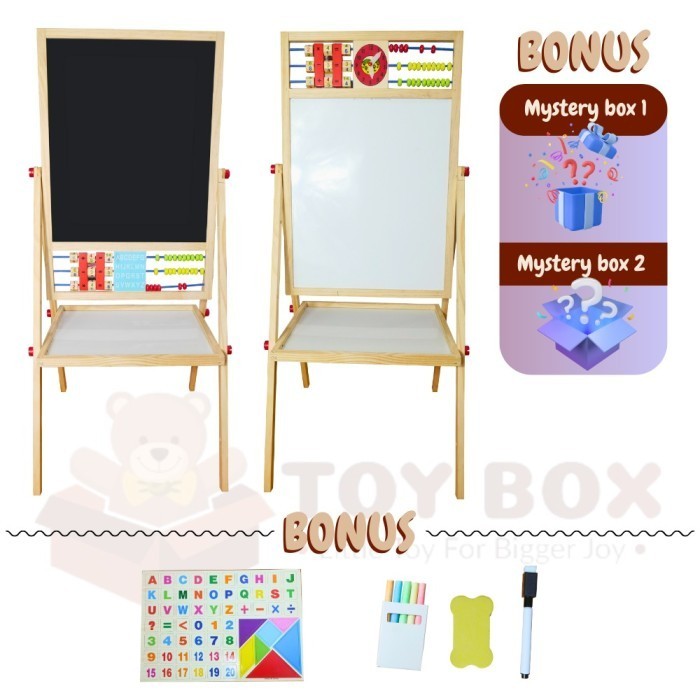 

PAPAN TULIS 2 SISI BLACK+WHITEBOARD-UKURAN BESAR-MAGNETIC BOARD 2 IN 1