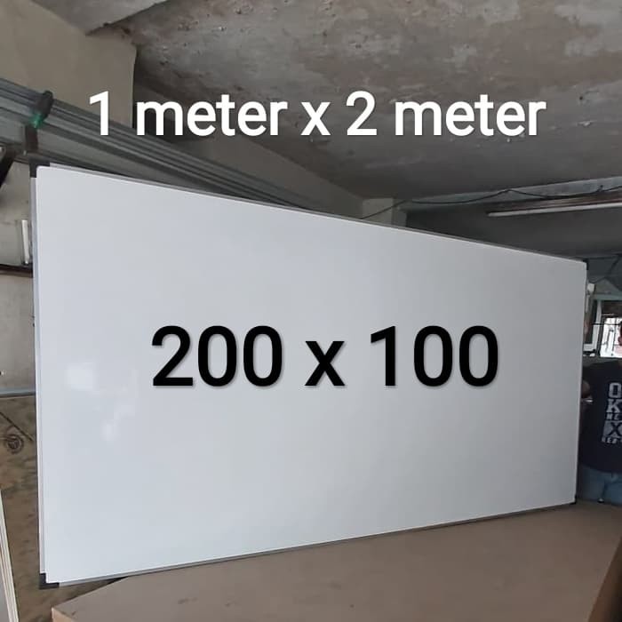 TERBARU! Whiteboard besar 2 meter papan tulis 1 m x 2 m