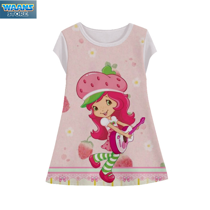 Dress Anak Strawberry Shortcake Tunik-StrawberryS-6-designWD Umur 1-12 Tahun Tunik - Waanstore