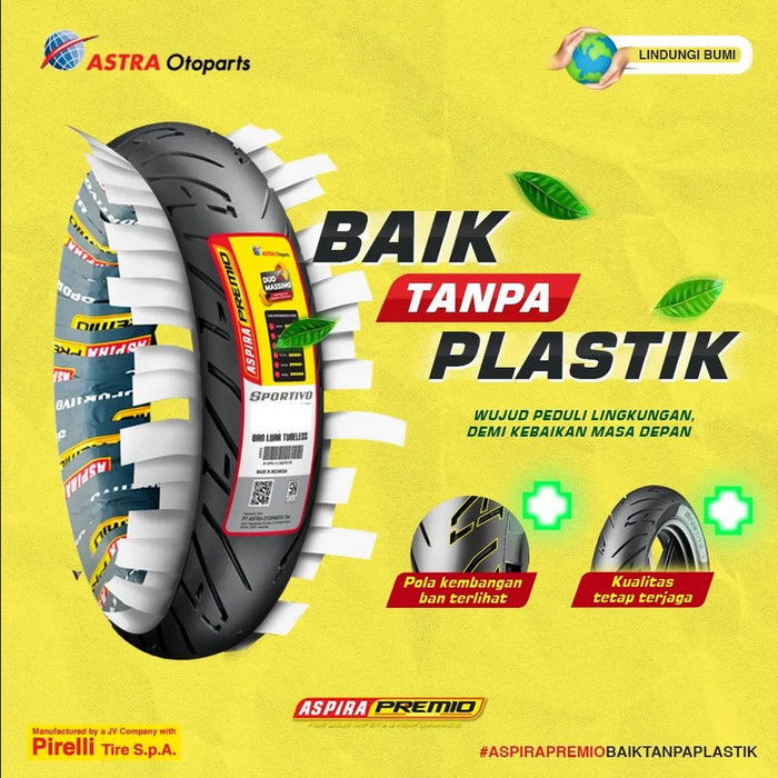 Ban luar Aspira Premio Sportivo Uk 160 / 60 -17 Tubles FREE PENTIL