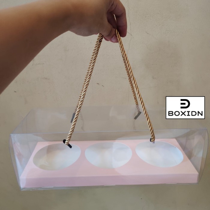 PENAWARAN SPESIAL BOX MIKA 3 JAR KUE KERING BOX MIKA 3 TOPLES KOTAK HAMPER COOKIES 600ML HKL16