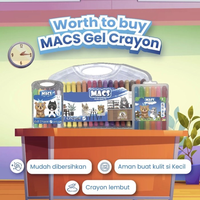 

Gel Crayon Mac Non Toic Face Painting