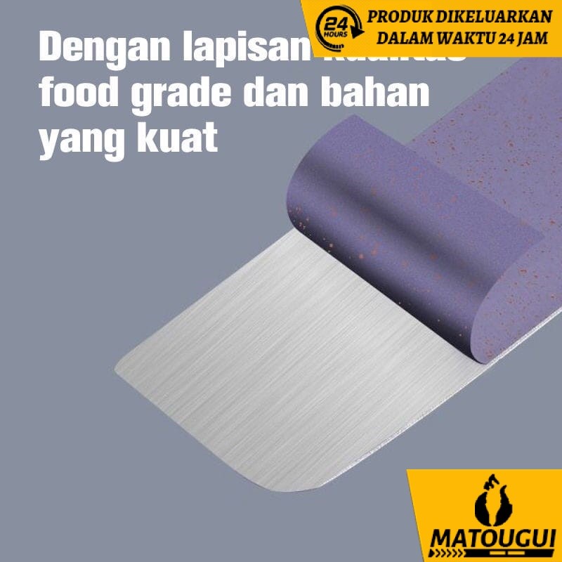 MATOUGUI PISAU SULTAN SET Stainless Anti 7 IN 1 ANEKA WARNA / Pisau Set 7 in 1Pisau Jerami Gandum