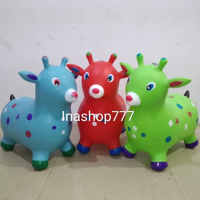 Animal jumping music karet Rusa (SNI) / Mainan Kuda Kudaan Anak