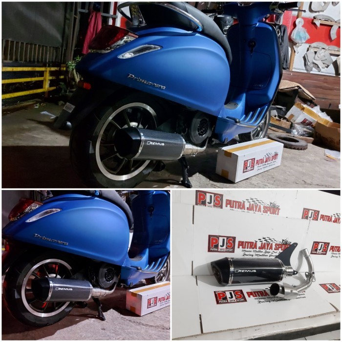 Knalpot Remus Untuk Semua Jenis Vespa Matic ( Pnp )