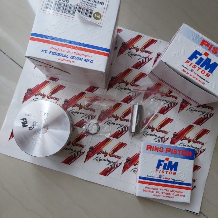 Piston Kit Fim 90 Dome Mentah 65.5 66 66.5 67 67.5 68 Pen 15 Mm Tiger Barang Langka