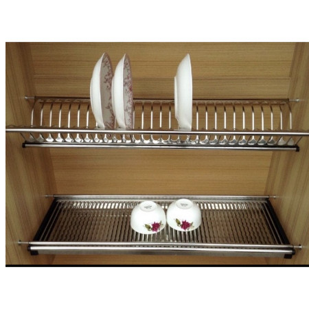 rak piring gelas stainless kitchen set / rak gantung stainless lemari