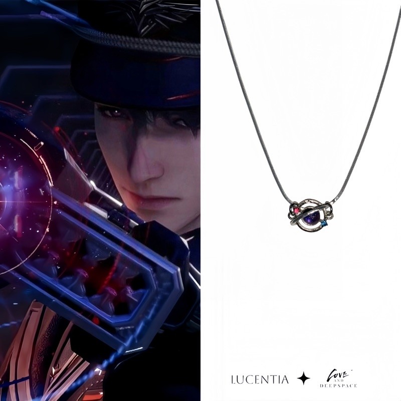 [PO] Lucentia - Inspired necklace Love and Deep Space Xavier Rafayel Zayne Sylus kalung titanium