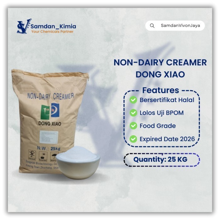 

TERLARIS TERLARIS TERLARIS NON DAIRY CREAMER DX 5336 EX DONG XIAO CHINA@ 25 KG MURAH!!! MURAH MURAH