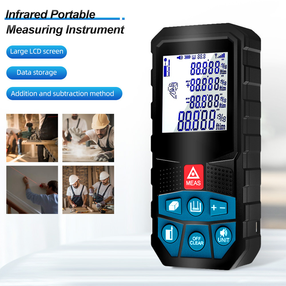 120M Infrared Rangefinder Laser Distance Meter 100M 60M 50M 40M  Measure Tools Trena Metro Range Fin