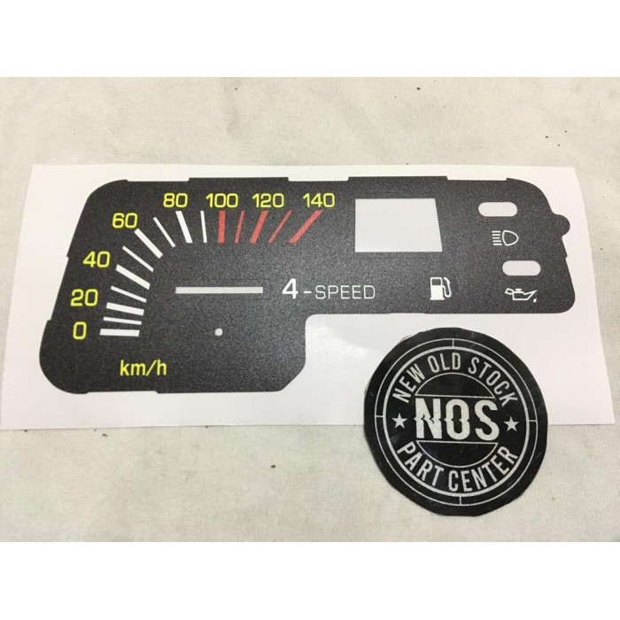 Sticker Stiker Speedometer Speedo Spido Yamaha Alfa Copy Original Barang Langka