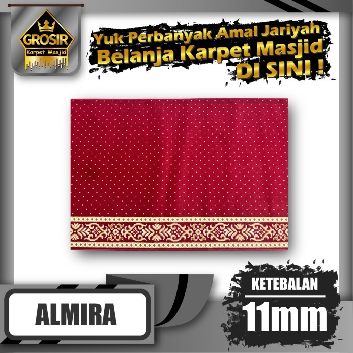 Karpet Masjid Almira Tebal 11Mm Meteran / Karpet Sajadah
