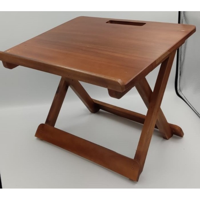 Rahel Meja Lipat Miring Meja Ngaji Rehal Al Qur'An Miring Plitur Utuh