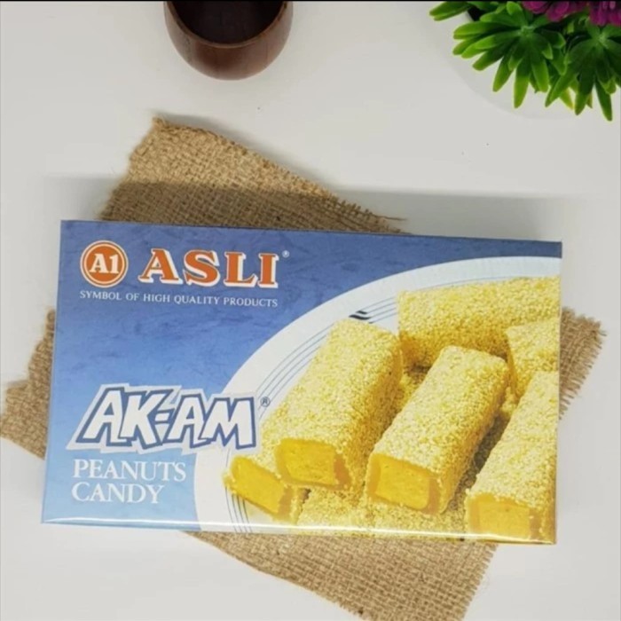 

:0:0:0] A1 Asli Snack Ak-Am Peanuts Candy Oleh Oleh Khas Siantar/Ak Am Asli A1