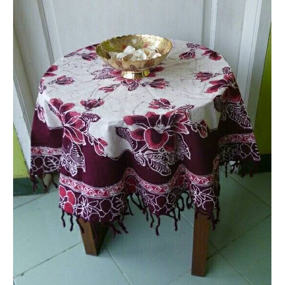 SENSASI BARU TAPLAK MEJA BULAT BATIK PEKALONGAN DFR106