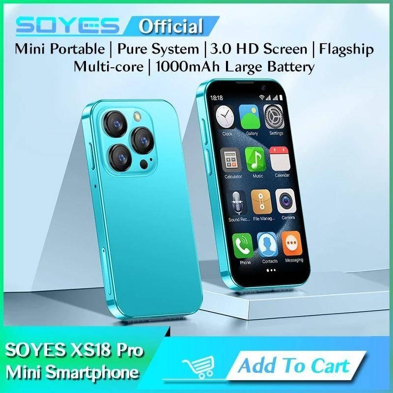 SOYES XS18 Pro 3.0 Inch Android8.1 Smartphone 2GB RAM 16GB ROM Pengenalan Wajah Dual SIM Standby 100