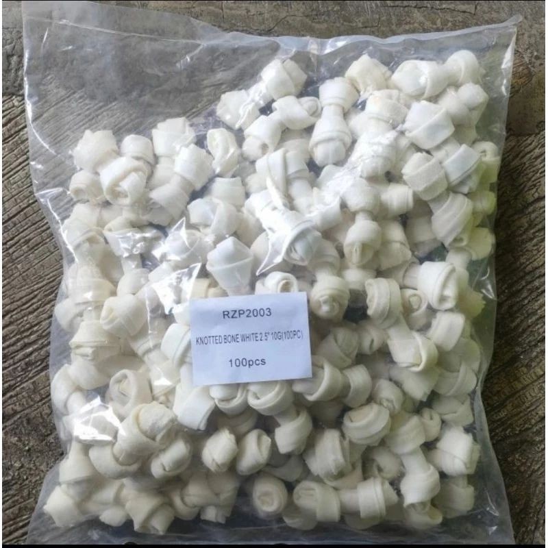 Na Anjing Tulang Uu Celan Dog Natural Notted Bone 25 Inc Ii 100Pc