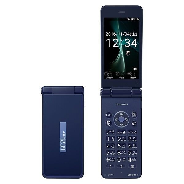 SHARP SH-01J AQUOS KEITAI 2 DOCOMO Android Flip Phone Tidak Terkunci (Bekas, 95%Baru) |YaXV9HxU|