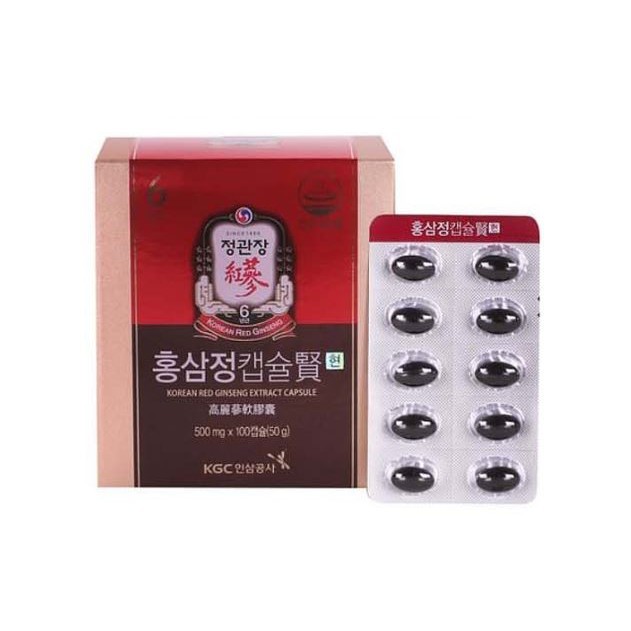 KGC CheongKwanJang Ginseng Merah Korea 100 Kapsul (500mg) / Ekstrak 6 Tahun, kekebalan / meningkatka