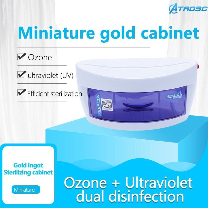 Stok Siap Sterilisasi UV Kabinet Disinfeksi Sterilisasi Cahaya Ultraviolet Alat Manikur Salon Kecant