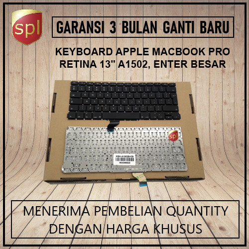 Keyboard Laptop Apple Macbook Pro Retina A1502 Enter Besar