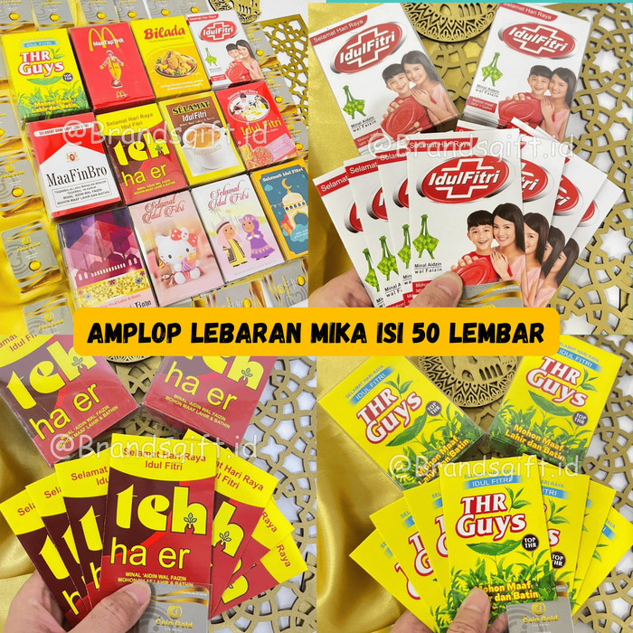 

Terlaris GRATIS EMAS AMPLOP ANGPAO VIRAL LEBARAN IDUL FITRI 7 X 10 CM ISI 50 SALE