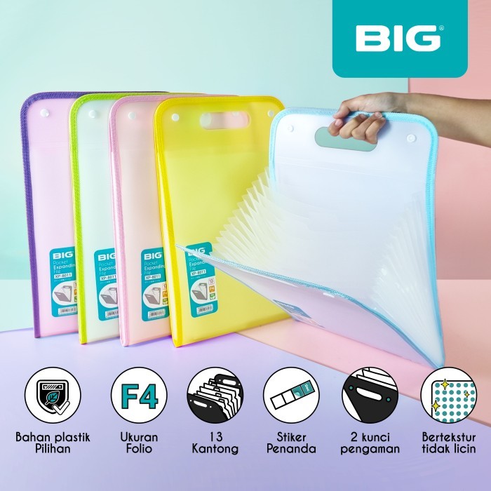

Sale Big Expanding File/ Map Harmonika/ Organizer Dokumen/ Carry File F4 Folio 13 Poket Kancing 2/