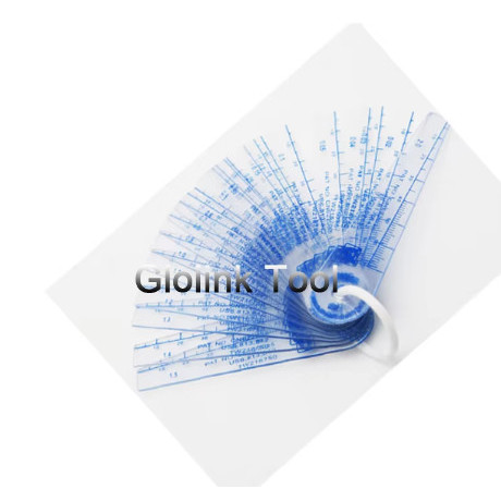 18 Sheet Plastic Feeler Gauge Feeler Plastic Plugs 0.05-1.5Mm Thickness Gauge Measurement Tool Gap