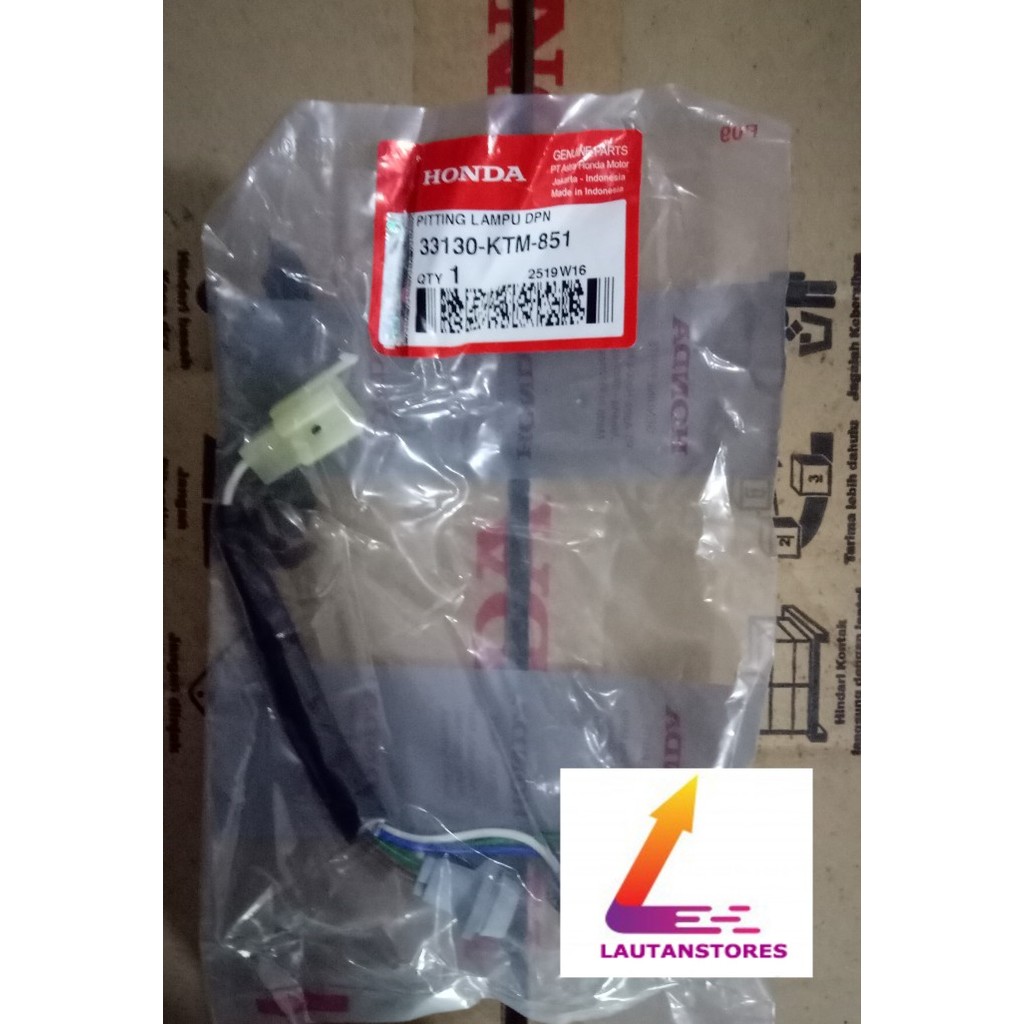 33130-Ktm-851 Socket Pitting Cop Fitting Lampu Depan Supra X 125 Lama Barang Langka