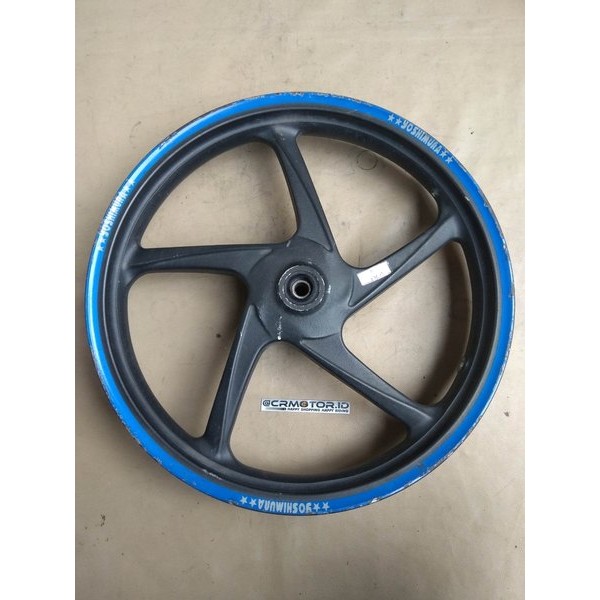 Pelek Resing Castwheel Velg Racing Depan Honda Vario 125 Lama Old List Biru 2014 Ori Copotan Motor B