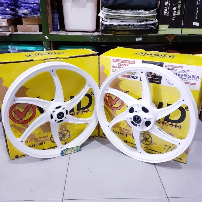 Velg Racing Set Suzuki Rgv Satria R 120 2Tak Vnd Sixstar Putih White Barang Langka