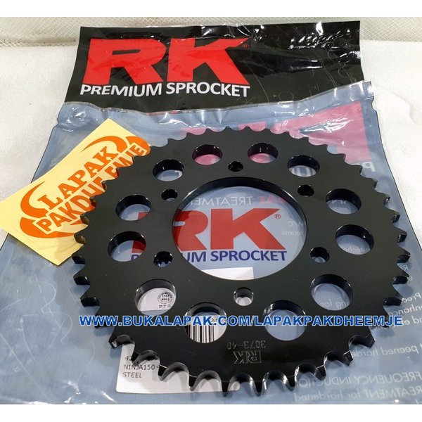 Gear Belakang 428 40 Ninja R Ninja Rr Ninja 150 Rk Takasago Original Carbon Steel Black Ger  Not Sss