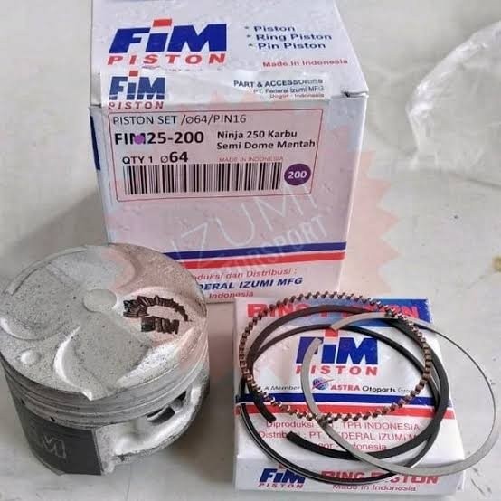 Original Fim Fim25 Piston Kit Ninja 250 R Karbu N250 150 200 63.5Mm 63.5 64Mm 64 Mm Seher Seker Raci